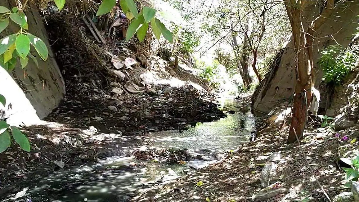 El río Santa Elena, un río que nace de aguas cristalinas del deshielo del volcán Iztaccíhuatl